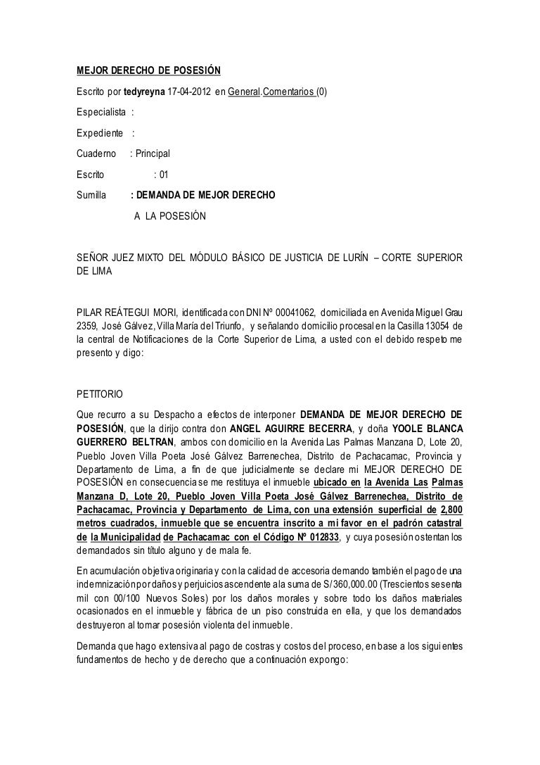 Modelo de demandas